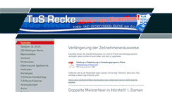 Desktop Screenshot of handball-tusrecke.de